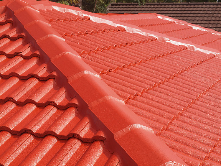 red tiled roof